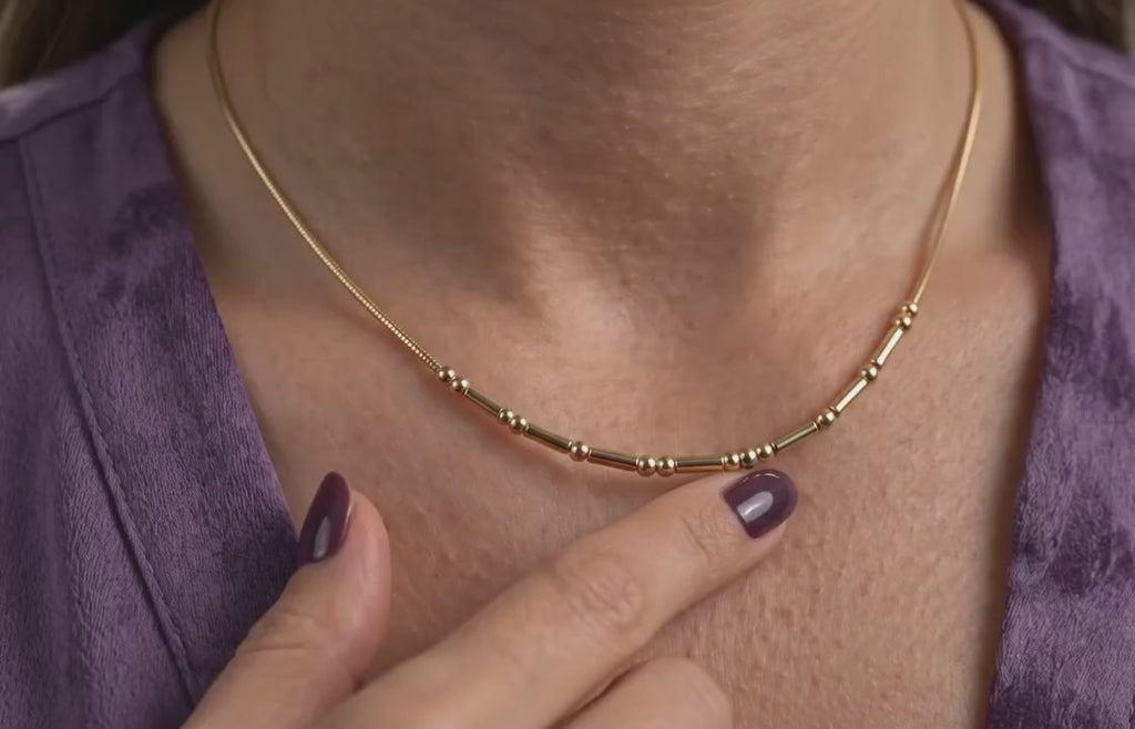 Morse Code Necklace