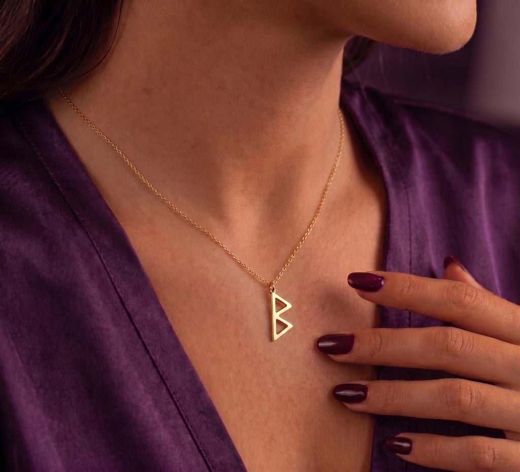 Rune necklace worn on the chest
